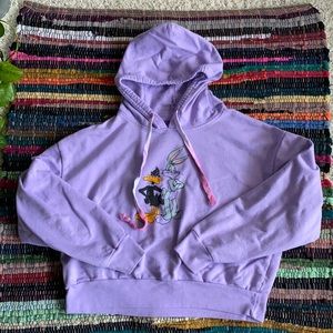 Warner Bros. | Shirts u0026 Tops | Looney Tunes Light Purple Hoodie Xl 517 |  Poshmark